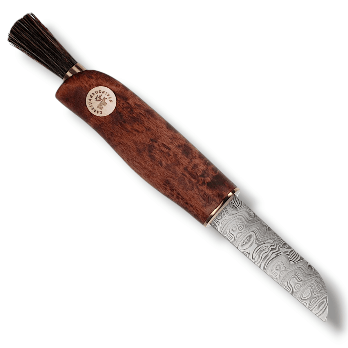 Karesuando Sponge knife Zwampe Brown Damasteel® Nordic light™