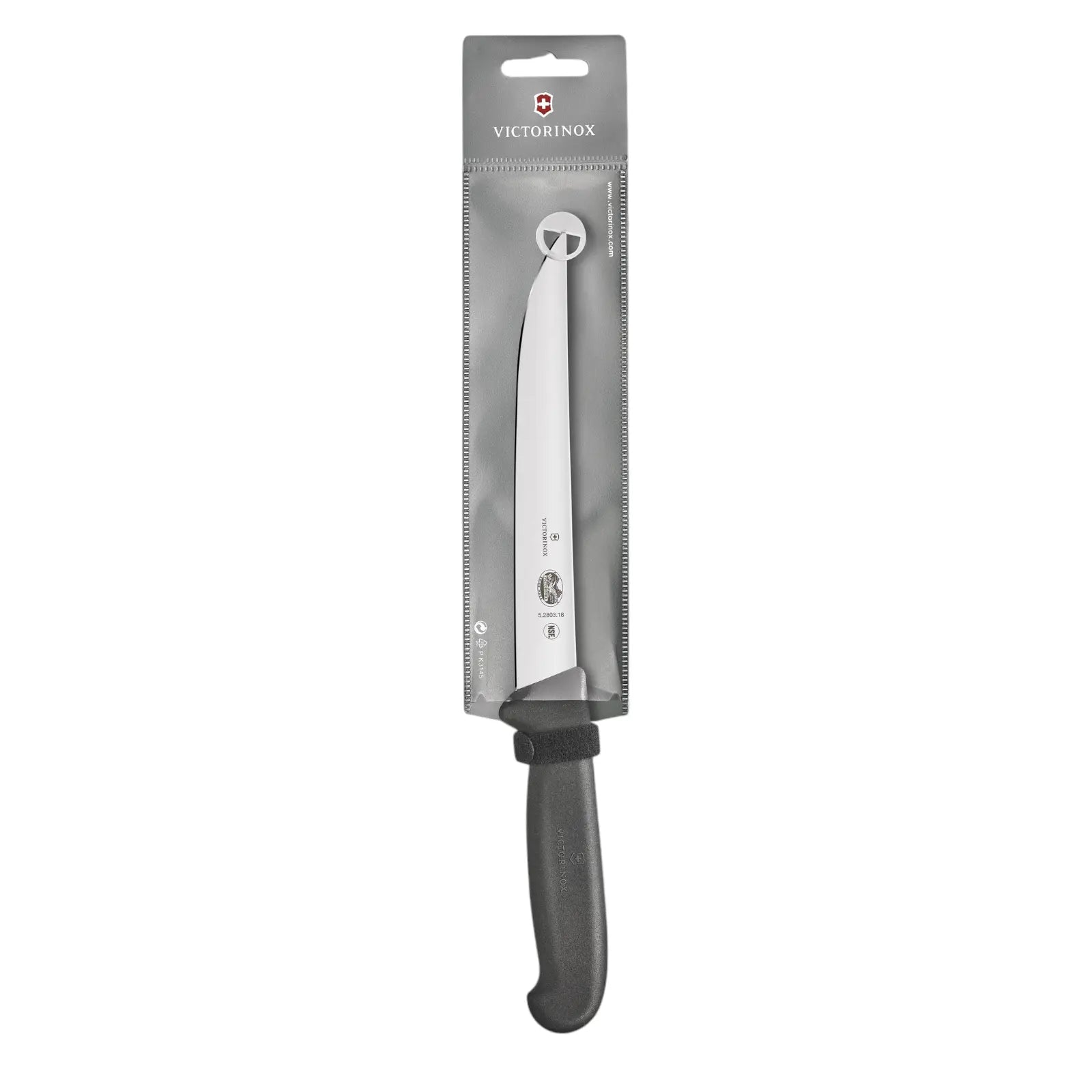 Victorinox Fibrox, Tranchiermesser, 18cm, gerade, schmal, schwarz 5.2803.18 Victorinox
