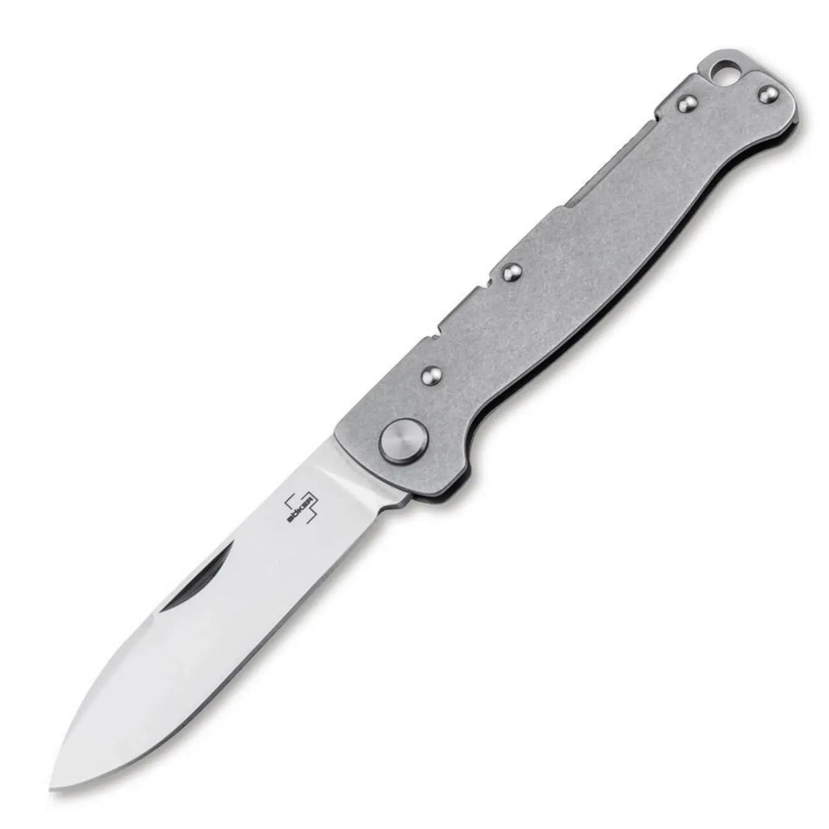 Böker Plus Atlas Backlock Droppoint – Taschenmesser D2 Stahl, Backlock, Edelstahl Böker Plus