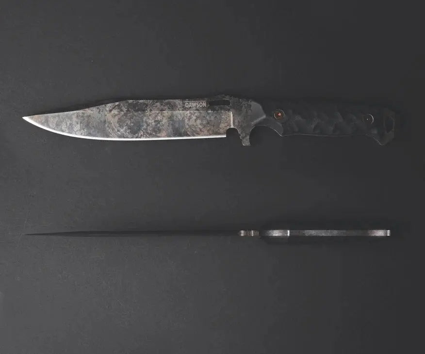 Dawson Knives Marauder XL Rainstorm Black G10 – 80CrV2 Survivalmesser