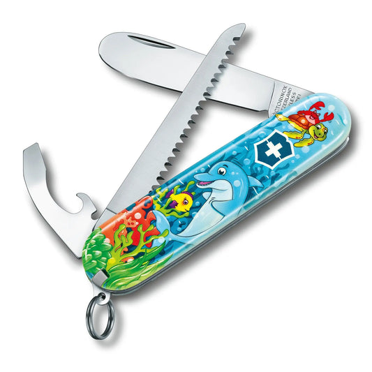 Kindermesser MY FIRST VICTORINOX SETS FÜR KINDER, TIER-EDITION Delfin, Hase, Papagei Victorinox