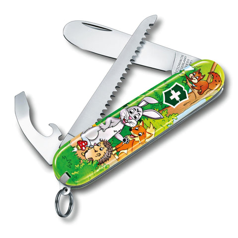 Kindermesser MY FIRST VICTORINOX SETS FÜR KINDER, TIER-EDITION Delfin, Hase, Papagei