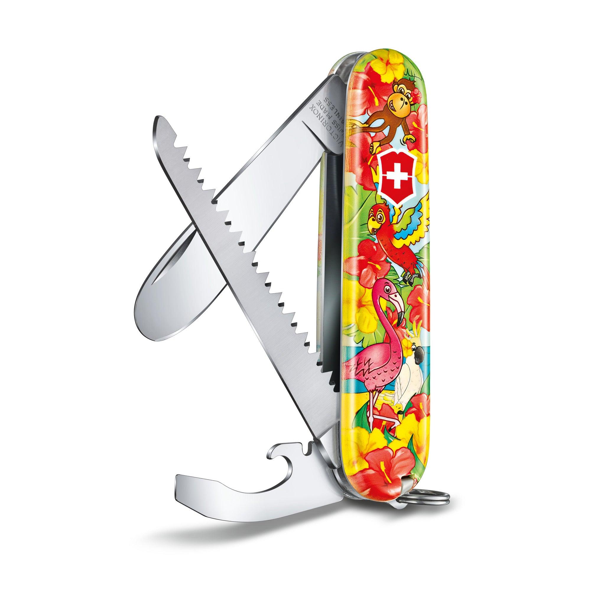 Kindermesser MY FIRST VICTORINOX SETS FÜR KINDER, TIER-EDITION Delfin, Hase, Papagei