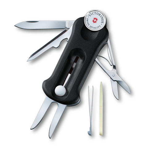 Victorinox Golf Tool Faltschachtel Blau, Rot, Schwarz transparent 0.7052.T2