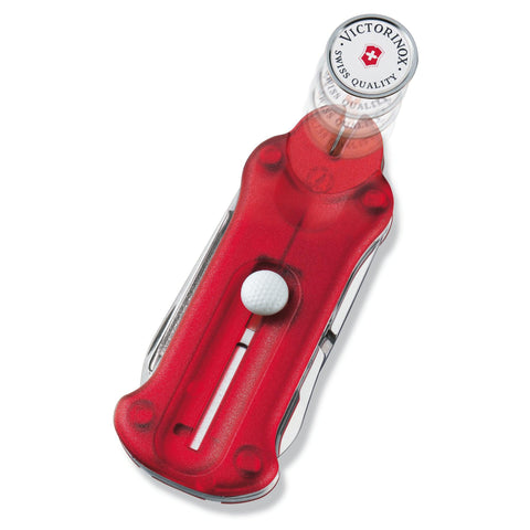 Victorinox Golf Tool Faltschachtel Blau, Rot, Schwarz transparent 0.7052.T2