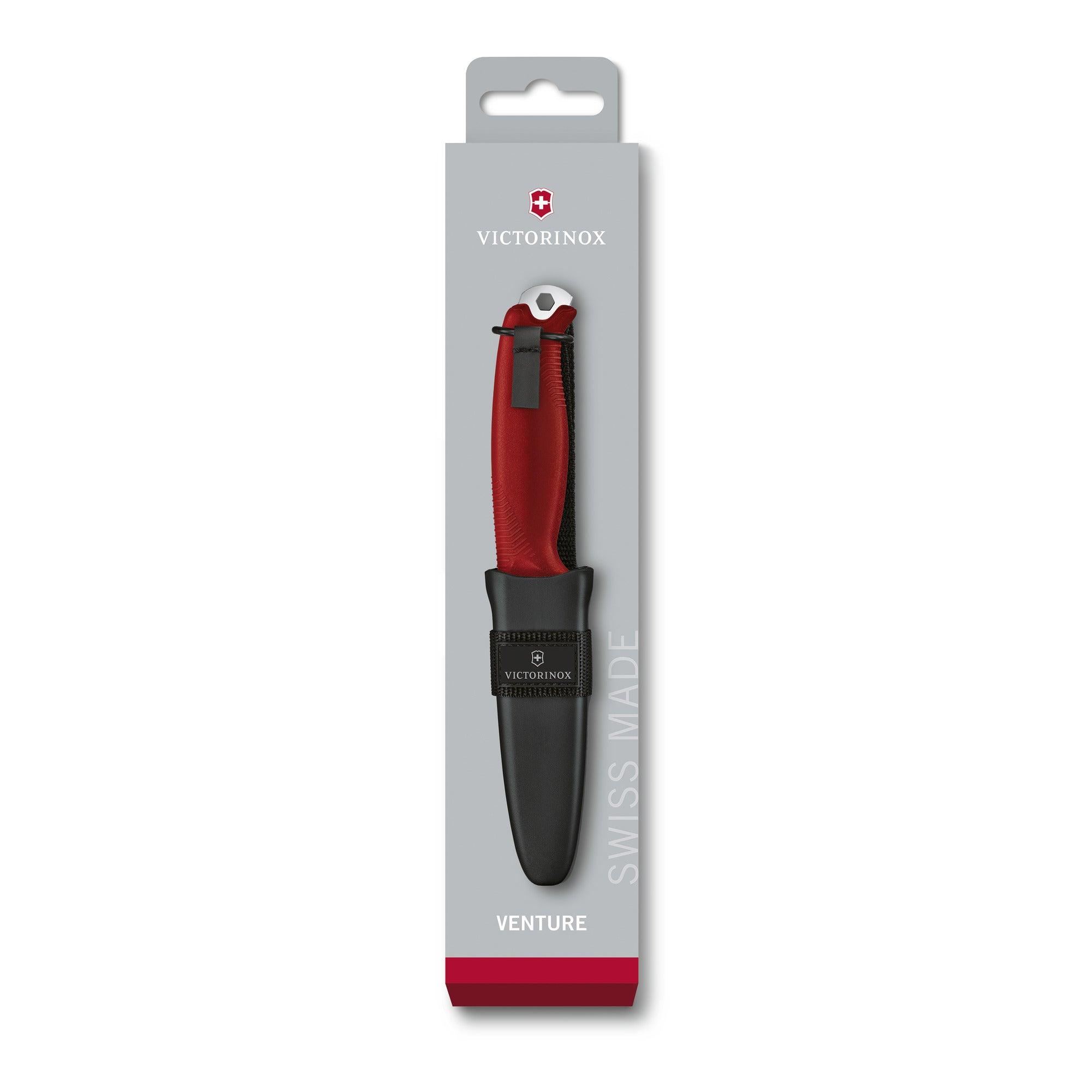 Victorinox Venture Bushcraft Full-Tang-Messer Outdoor Swiss Made Rot