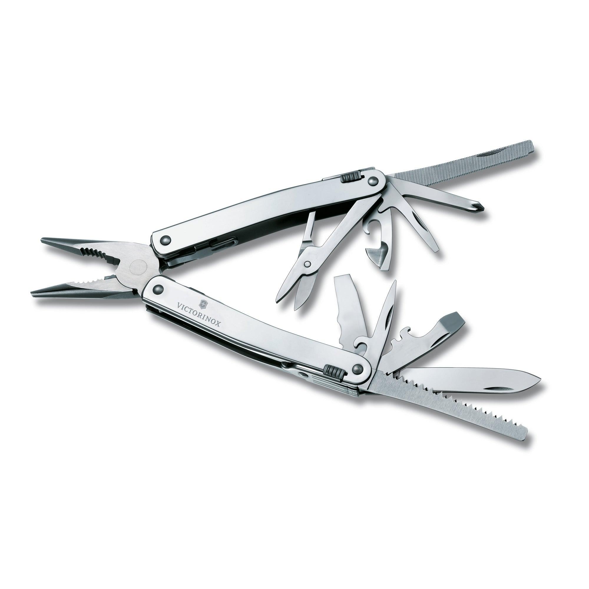 Victorinox SWISS TOOL SPIRIT X PLUS 35 Funktionen GESCHENKSCHACHTEL SILBER