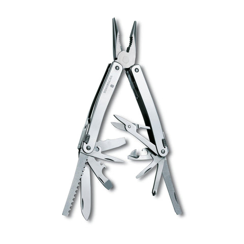 Victorinox SWISS TOOL SPIRIT X PLUS 35 Funktionen GESCHENKSCHACHTEL SILBER