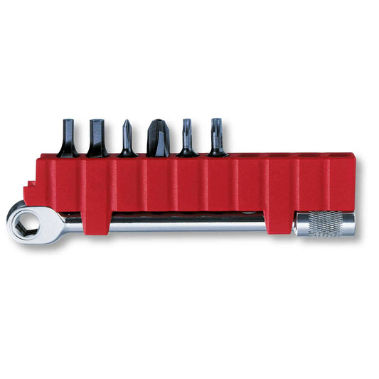 Victorinox Ratsche Bithalter Set mit 6 Bits – SwissTool Zubehör kompakt 3.0306 Victorinox