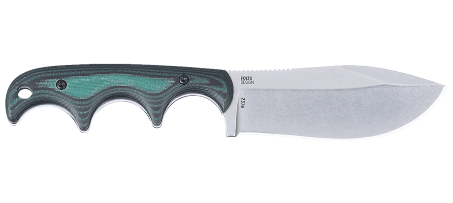 CRKT Minimalist® Nessmuk Micarta Green – Kompaktes Neck Knife für Outdoor & Jagd