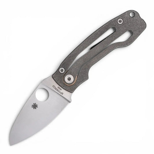 Spyderco C269TIP PITS 2 – geöffnetes Messer mit Titangriff in der Gesamtansicht