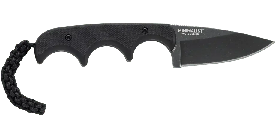 CRKT Minimalist Drop Point Neck Knife 5Cr15MoV G10 Alan Folts Messer 2384K CRKT