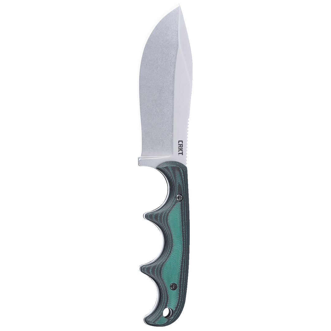 CRKT Minimalist® Nessmuk Micarta Green – Kompaktes Neck Knife für Outdoor & Jagd