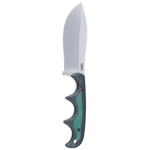 CRKT Minimalist® Nessmuk Micarta Green – Kompaktes Neck Knife für Outdoor & Jagd