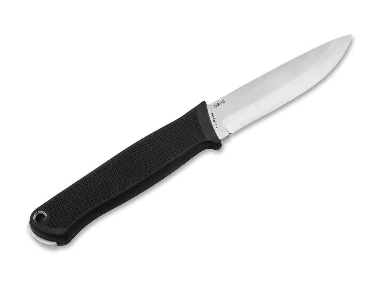 Böker Arbolito BK-1 – Bushcraft Messer N690 Stahl, TPE Griff, Lederscheide