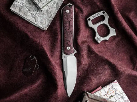 Böker Kiboku Richlite Red Topo | Feststehendes Messer RWL-34 Böker Manufaktur Solingen