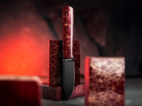 Böker BFF Packlite TrueStone – Limitiertes feststehendes EDC Messer mit MagnaCut-Klinge & TrueStone-Griff (199 Stück)