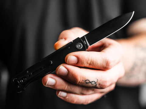 Böker Plus Atlas All Black – Slipjoint Taschenmesser 12C27, Schwarz, legal führbar