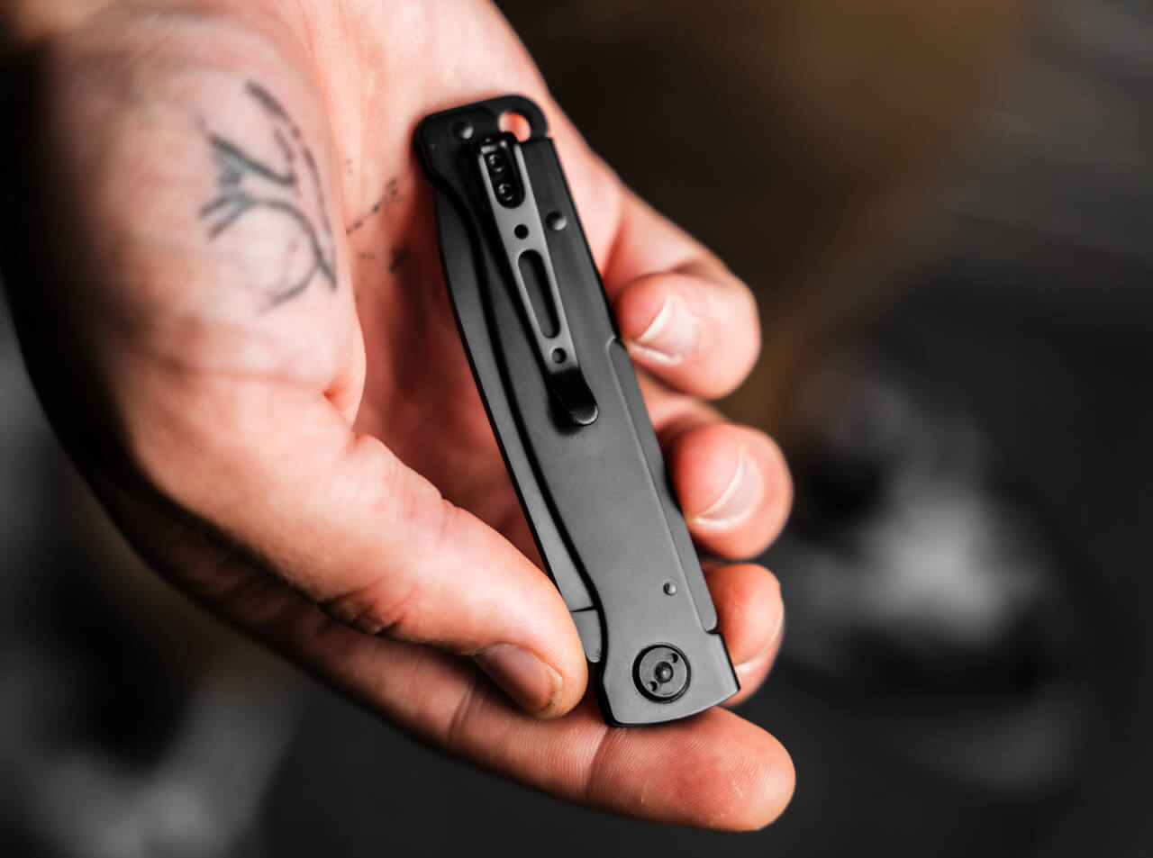 Böker Plus Atlas All Black – Slipjoint Taschenmesser 12C27, Schwarz, legal führbar