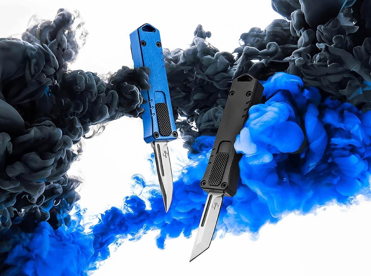 Böker Plus Micro USB OTF Blau