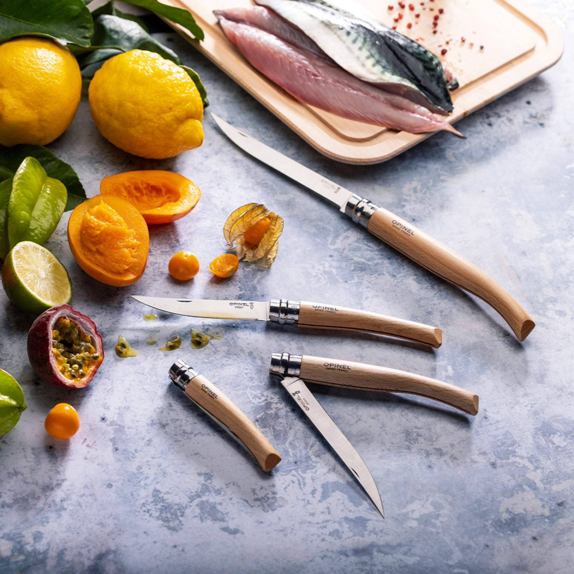 Opinel Effilé 8 Buche – Elegantes Slim-Taschenmesser mit Buchenholzgriff & 8 cm Edelstahlklinge Opinel
