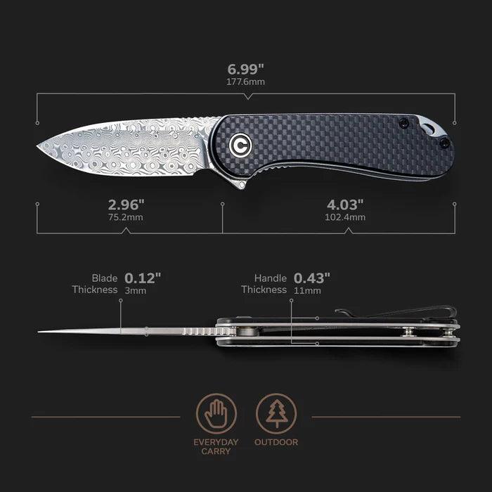 CIVIVI Elementum Damascus C907DS