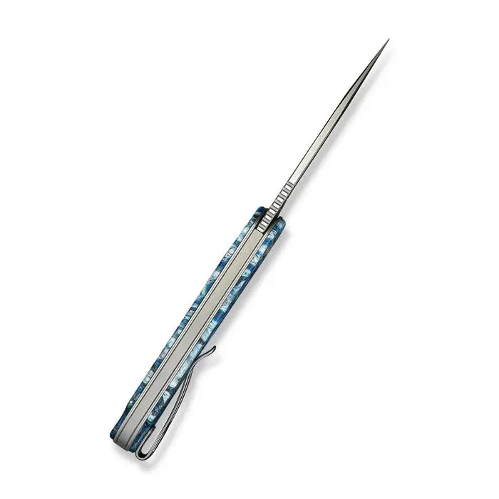 CIVIVI Elementum Slip Joint 14C28N – Blue Ocean Resin (C18062AJ-4) CIVIVI