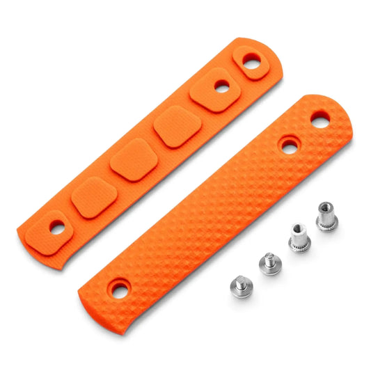 Böker BFF Packlite Griffschalen aus G10 in Orange mit Pyramid-Struktur