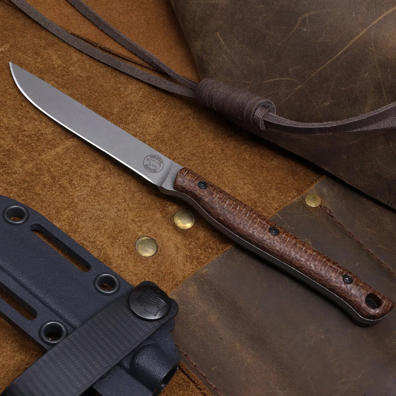 White River Exodus 3, Natural Micarta, Magnacut