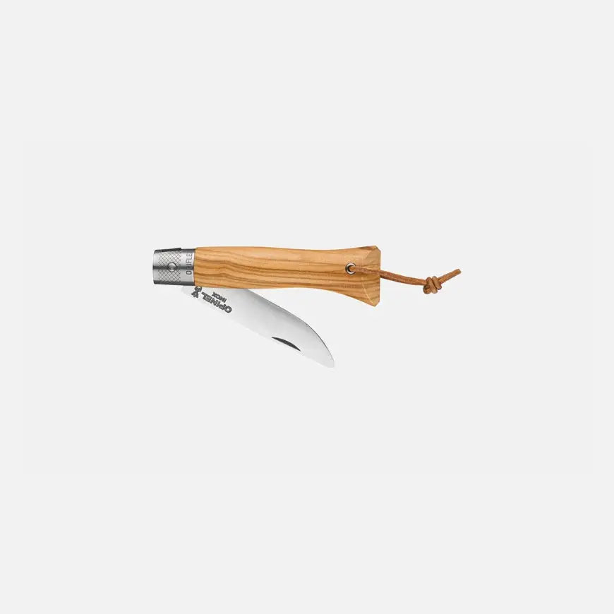 Opinel néo6 Opiflex Taschenmesser Olivenholz – 7 cm Klinge, Made in France Opinel