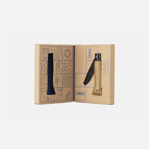 Opinel neo6 Taschenmesser Eiche Black rostfrei 7cm Opiflex® Alltagsmesser