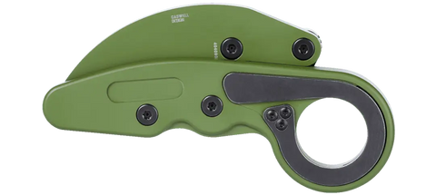 CRKT Provoke® 4040BG Karambit – D2 Stahl, Green Aluminum, Kinematic® CRKT