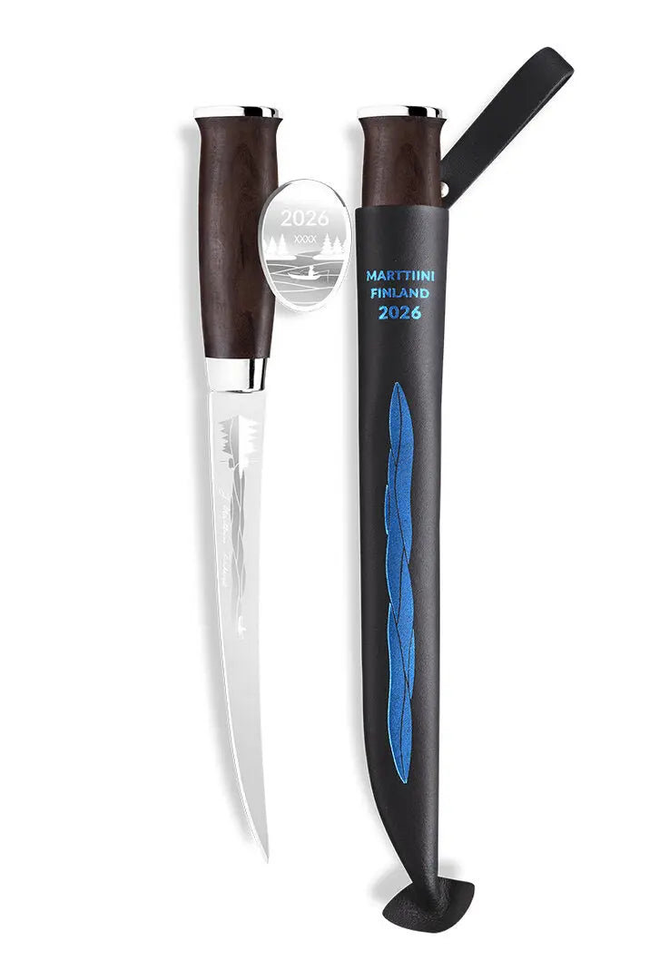 Marttiini Järvi Annual Knife 2026 – Limitiertes Jahresmesser, Fischfiletiermesser, Birkenholz Marttiini