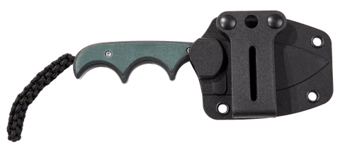 CRKT Minimalist Spear Point Neck Knife – Kompaktes feststehendes Messer mit 8Cr13MoV & Kunststoffgriff CRKT