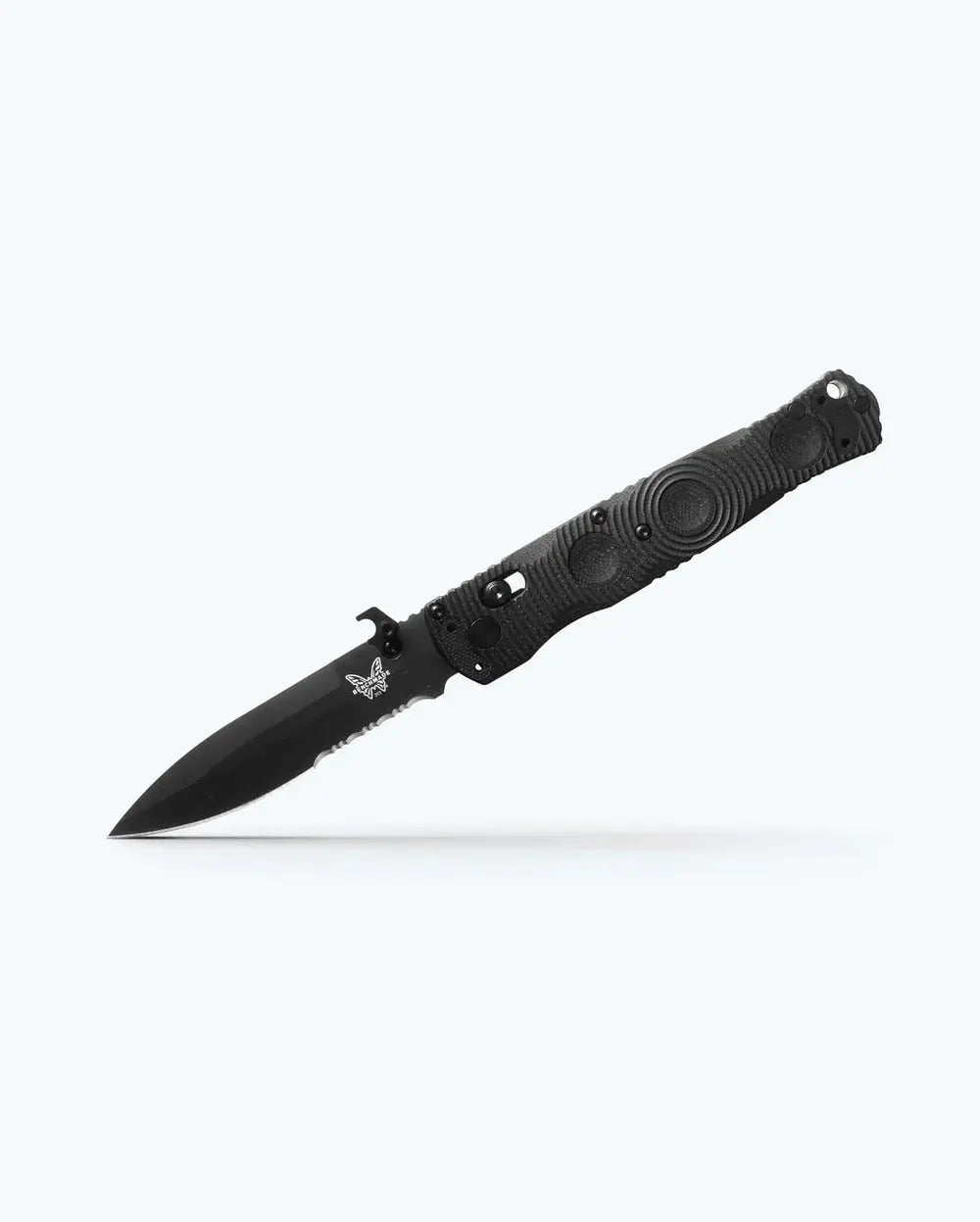 Benchmade 393SBK Mini SOCP Folder Black – schwarze CPM-S30V-Klinge im Detail