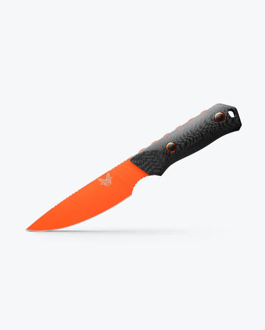 Benchmade 15600OR Raghorn CPM-CruWear – Jagdmesser mit Carbon-Griff