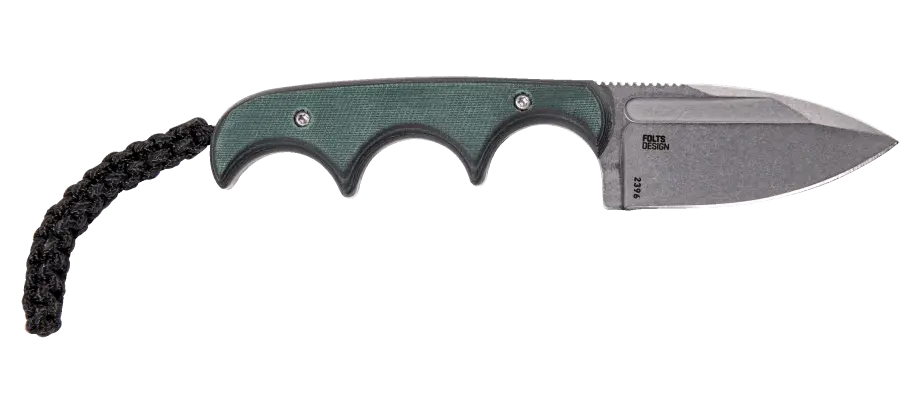 CRKT Minimalist Spear Point Neck Knife – Kompaktes feststehendes Messer mit 8Cr13MoV & Kunststoffgriff CRKT