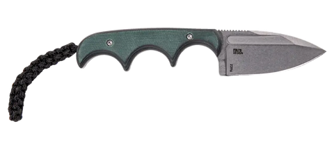 CRKT Minimalist Spear Point Neck Knife – Kompaktes feststehendes Messer mit 8Cr13MoV & Kunststoffgriff CRKT