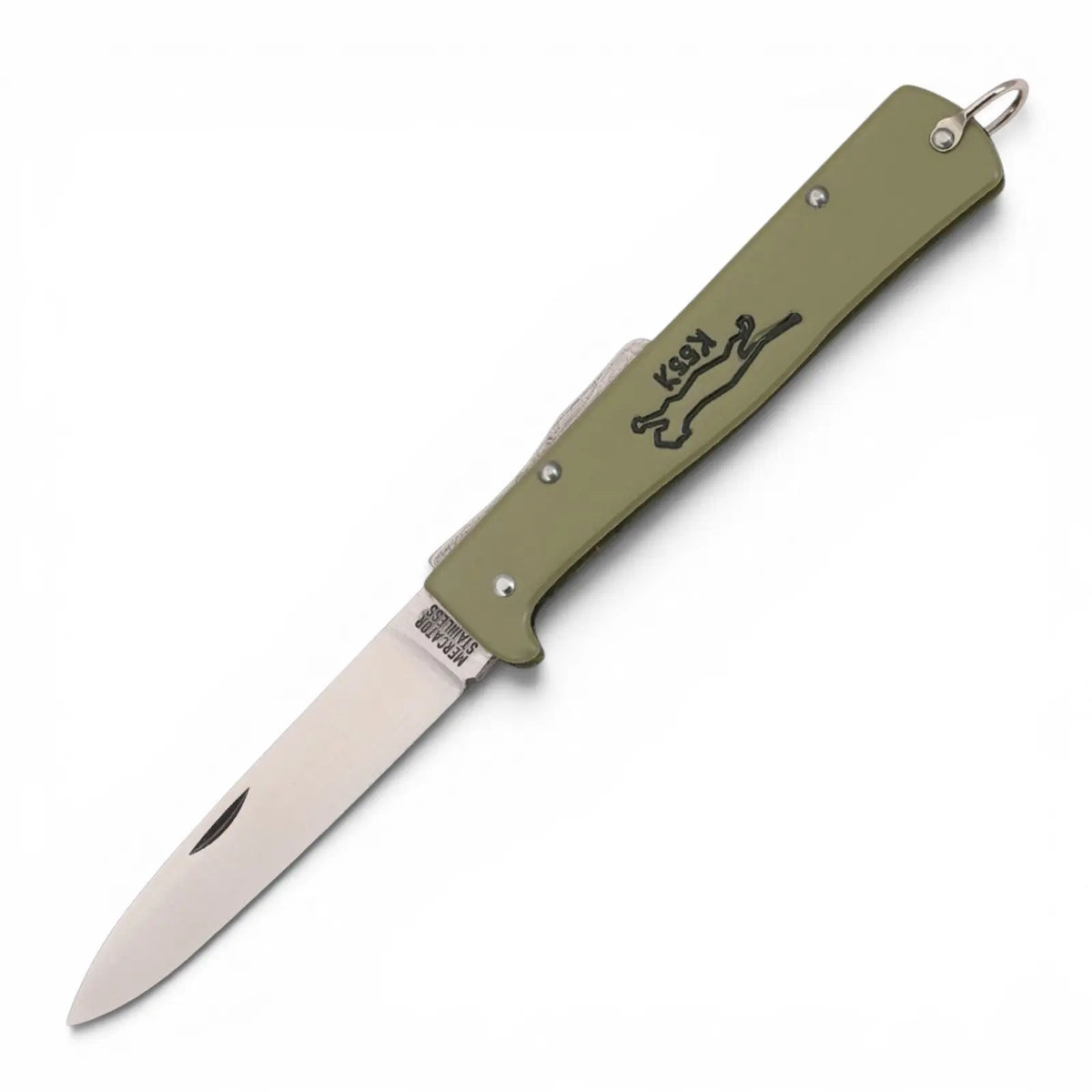 OTTER Mercator K55K Katze Schilfgrün – IWA Knife Award 2023, Black Cat, Solingen Otter