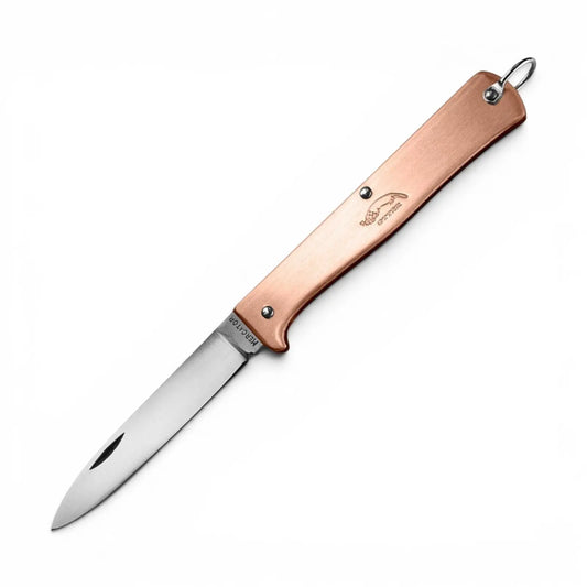 OTTER Mercator Kupfer klein – Klappmesser mit Kupfergriff, §42a konform, Solingen Otter