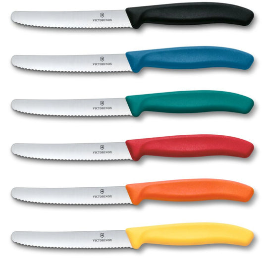 Victorinox Swiss Classic Tafelmesser mit Wellenschliff alle Farben Brotzeitmesser Frühstücksmesser Victorinox