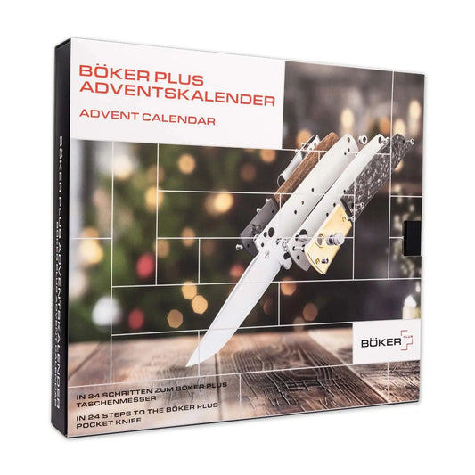 Böker Plus Adventskalender 2025 Urban Trapper Edition – Kalender mit Messer-Bausatz