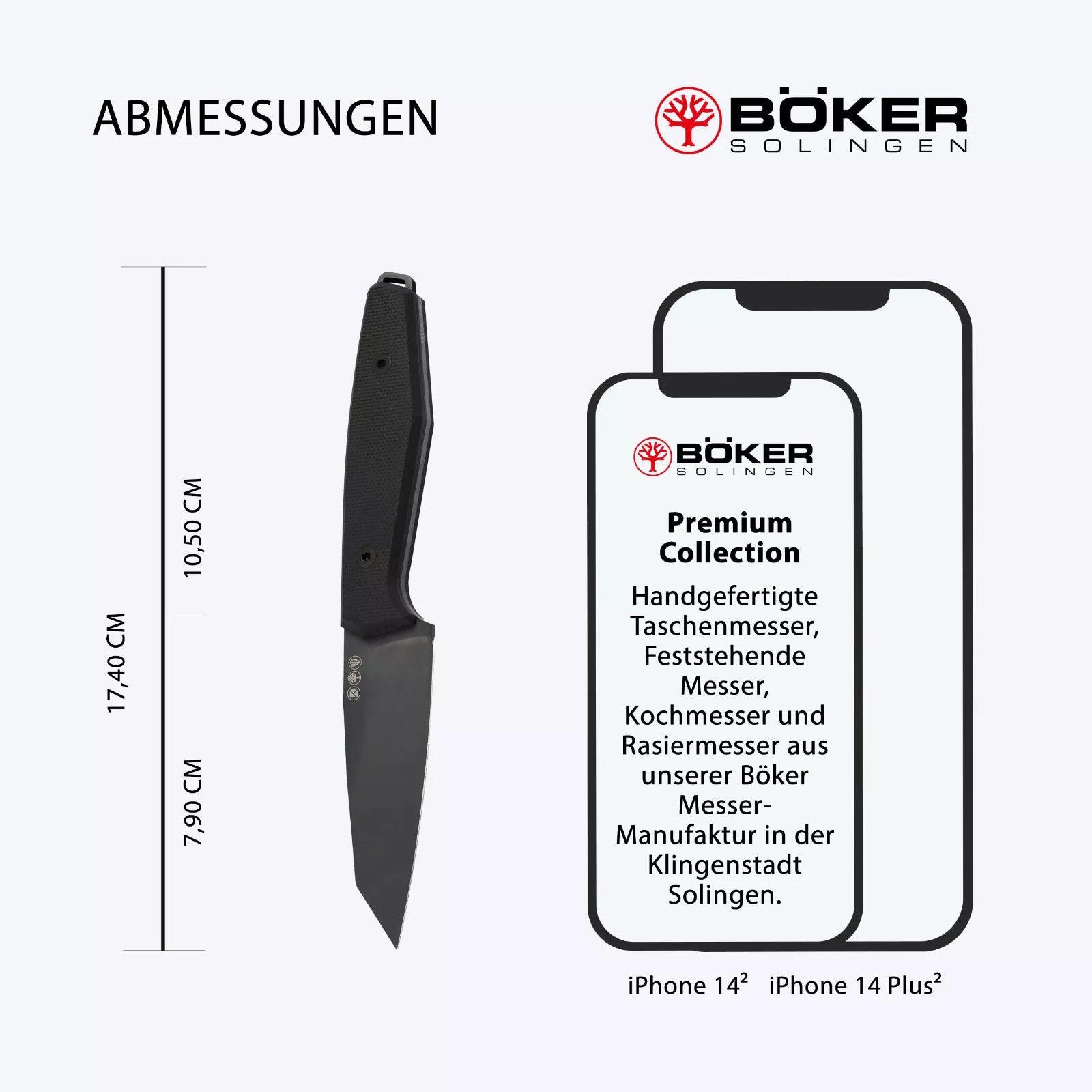 Böker Manufaktur Solingen Daily Knives AK1 Reverse Tanto Allblack