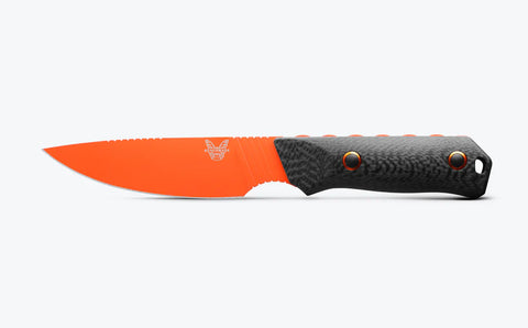 Benchmade 15600OR Raghorn CPM-CruWear – Jagdmesser mit Carbon-Griff