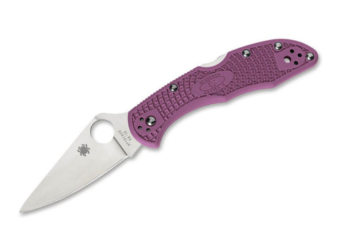 Spyderco Delica 4 Lightweight Flat Ground Purple