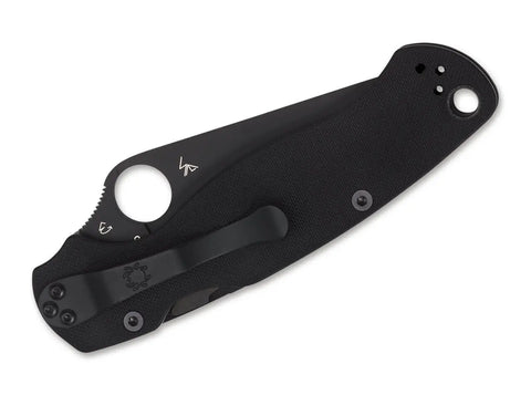 Spyderco Para-Military 2 Black – EDC-Taschenmesser mit CPM-S-45VN & Compression Lock Spyderco