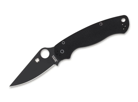 Spyderco Para-Military 2 Black – EDC-Taschenmesser mit CPM-S-45VN & Compression Lock Spyderco