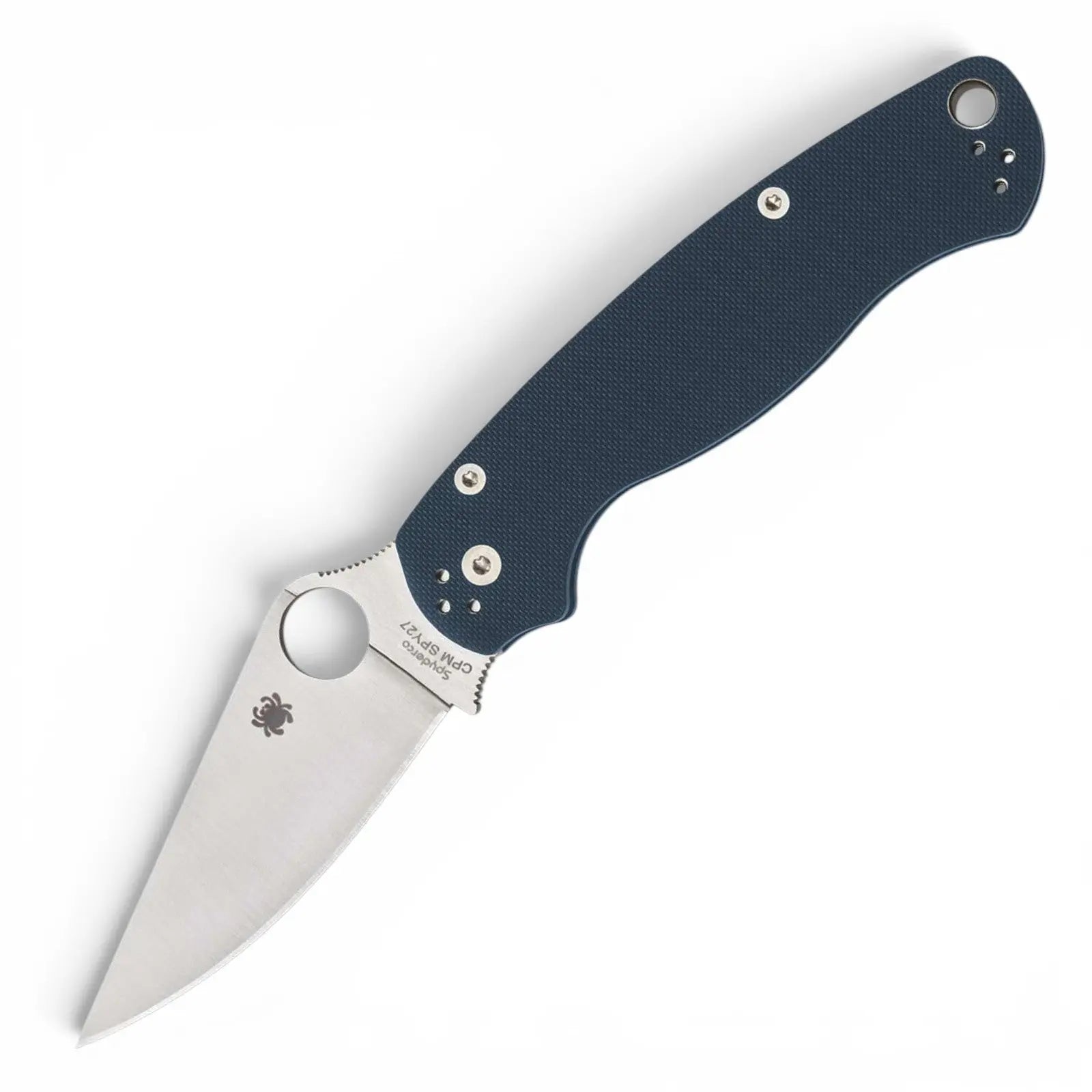 Spyderco Para Military 2 CPM SPY27 – Taschenmesser mit Exklusivstahl & G10 Kobaltblau Spyderco