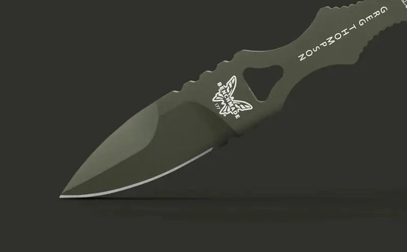 Benchmade 177GN Mini SOCP Dagger Olive Drab – 440C Dolch | Single Edge | Made USA Benchmade