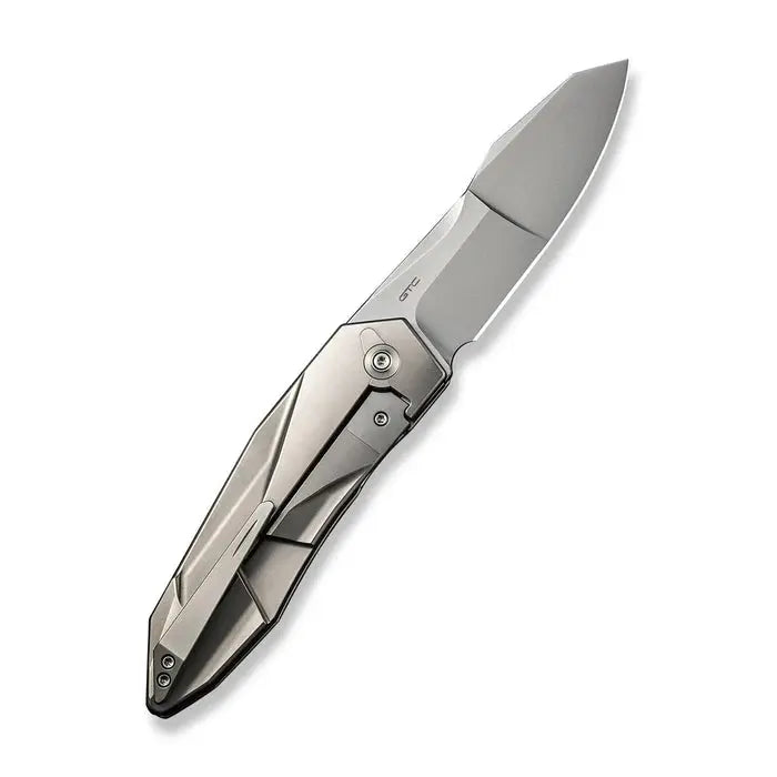 WE Knife Solid Grey Ti – CPM-20CV Einhandmesser
